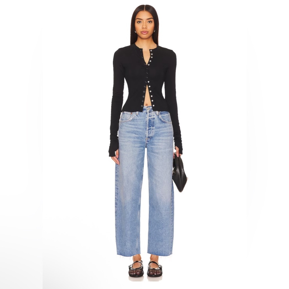 Citizens of Humanity Ayla Crop Wide Leg Jeans Sz 26